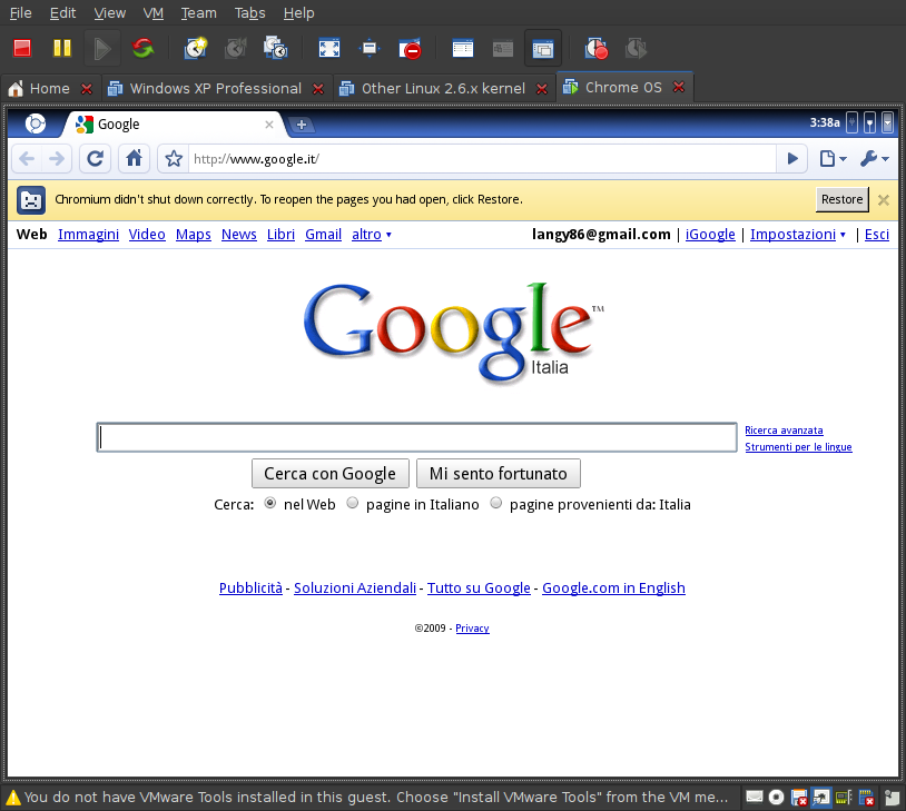 Screenshot-Chrome OS - VMware Workstation-2
