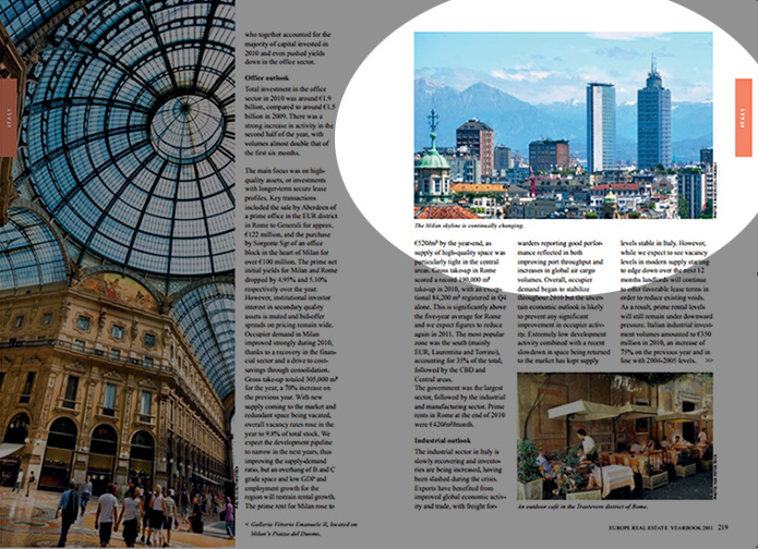 Europe Real Estate Yearbook 2011 (Milan Skyline in Italy chapter)